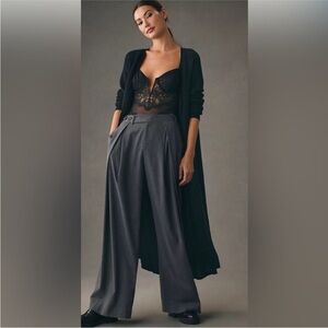 Anthropologie Twofer Cardigan Sweater Duster Maxi Length Small